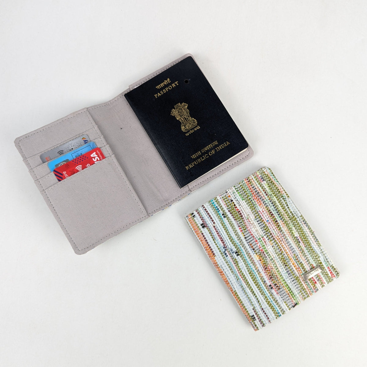 Upcycled Handcrafted Passport Cover (PC0126-004) PS_W