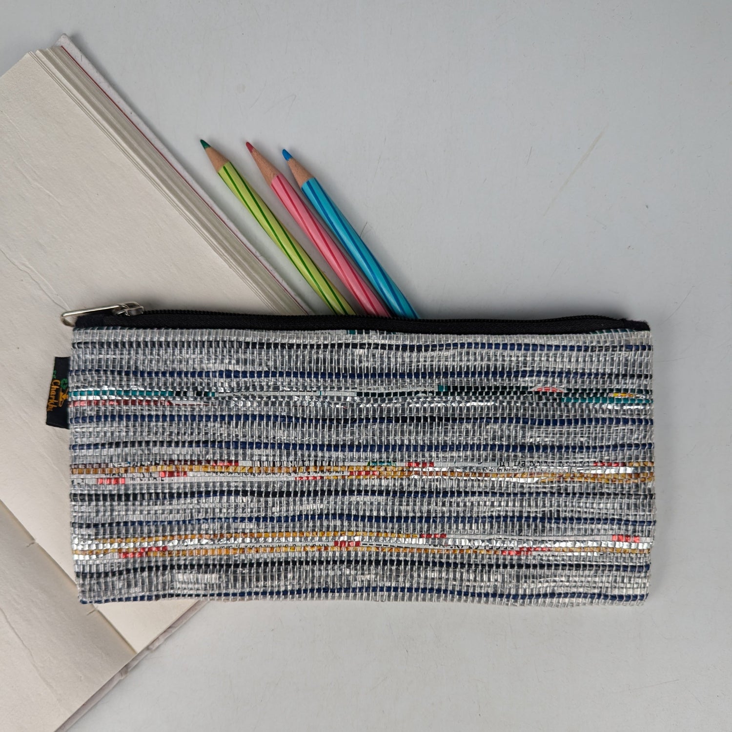 Upcycled Handwoven Pencil Pouch (PP0825-023) PS_W