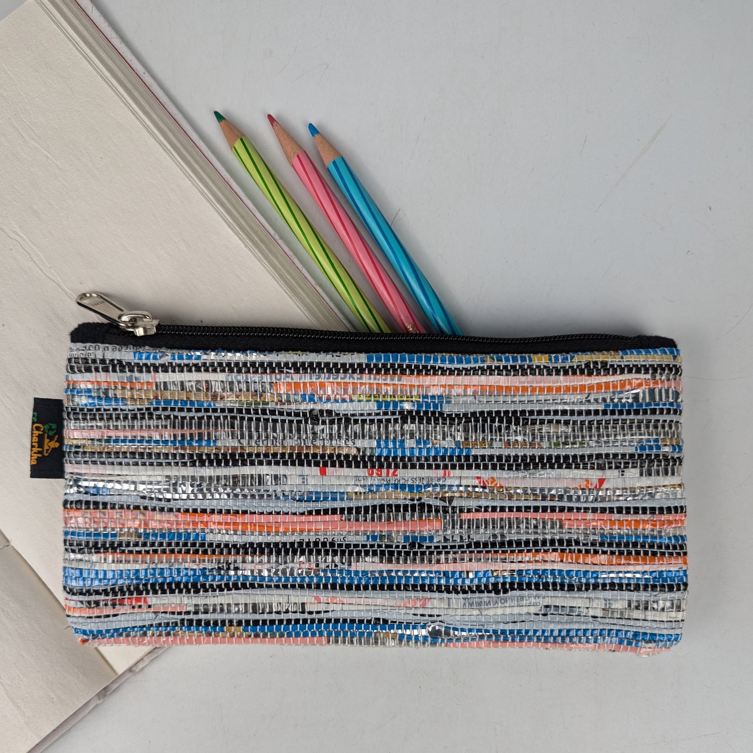Upcycled Handwoven Pencil Pouch (PP0825-026) PS_W