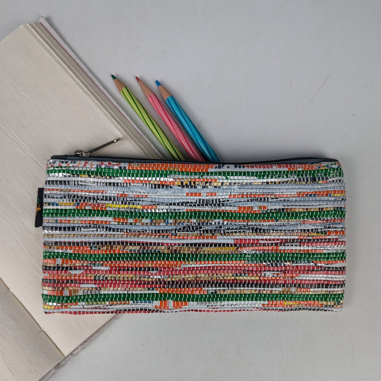 Upcycled Handwoven Pencil Pouch (PP0825-029) PS_W