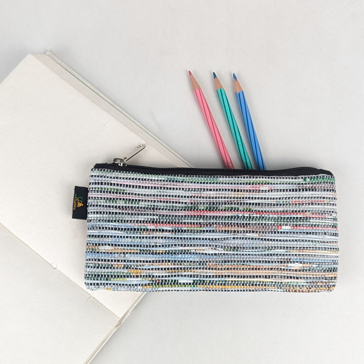 Upcycled Handcrafted Pencil Pouch (PP0526-029) PS_W
