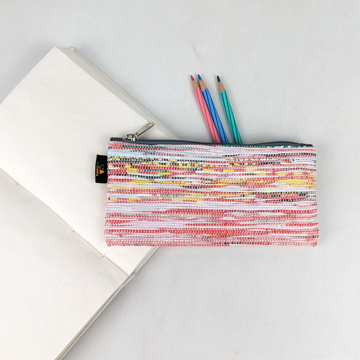 Upcycled Handcrafted Pencil Pouch (PP0626-013) PS_W