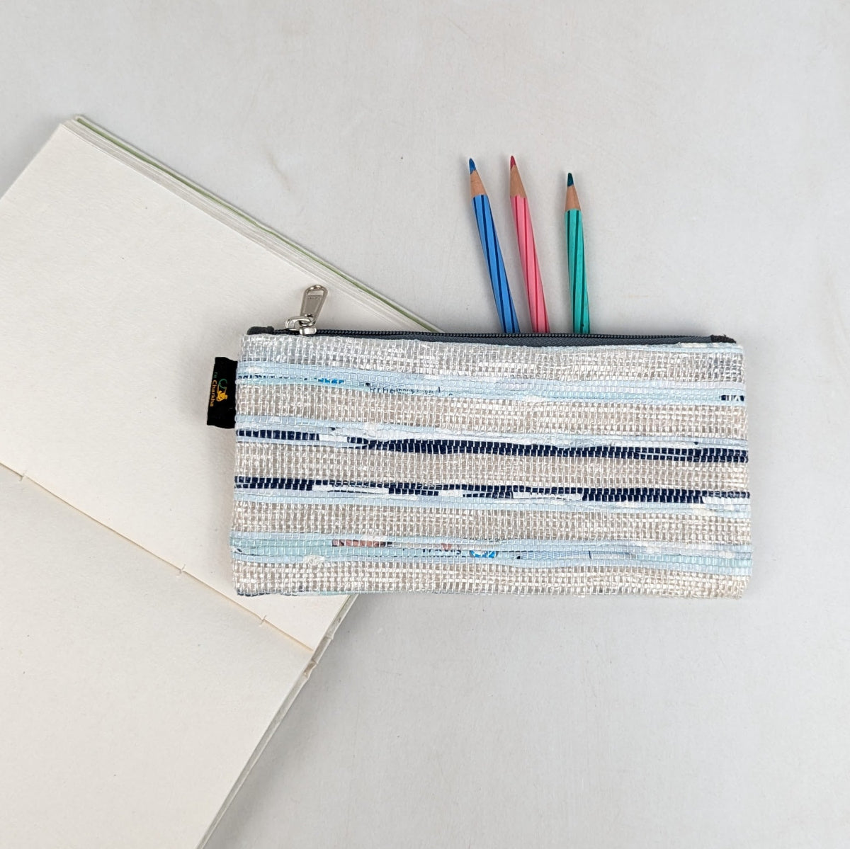 Upcycled Handcrafted Pencil Pouch (PP0726-001)