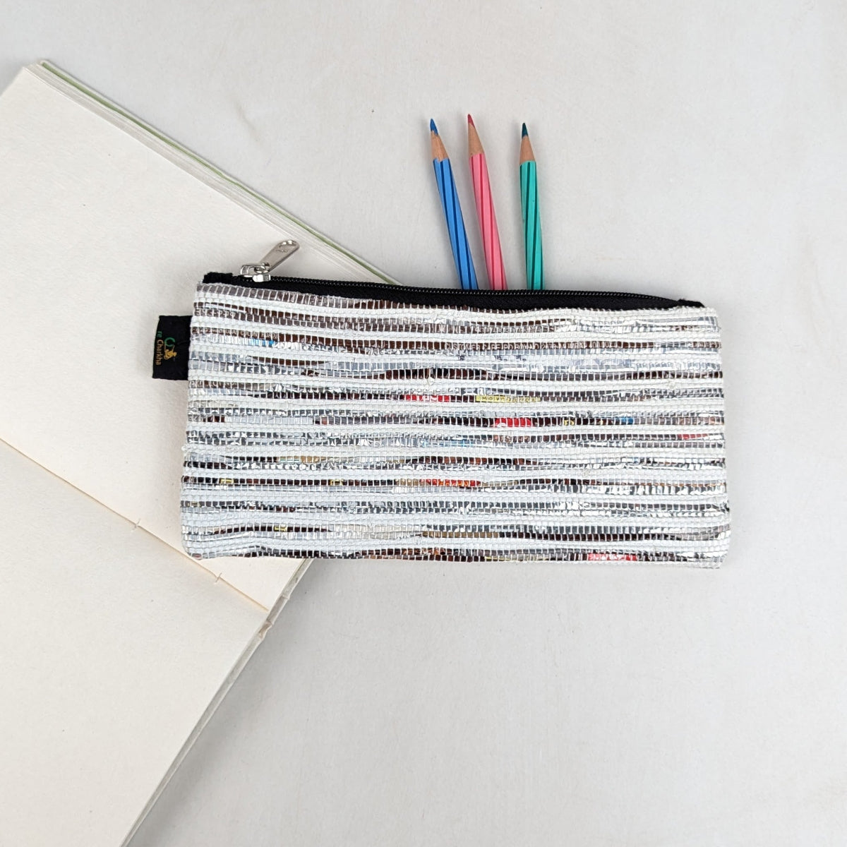 Upcycled Handcrafted Pencil Pouch (PP0726-008)