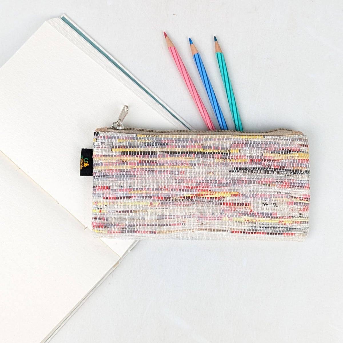 Upcycled Handcrafted Pencil Pouch (PP0726-017)