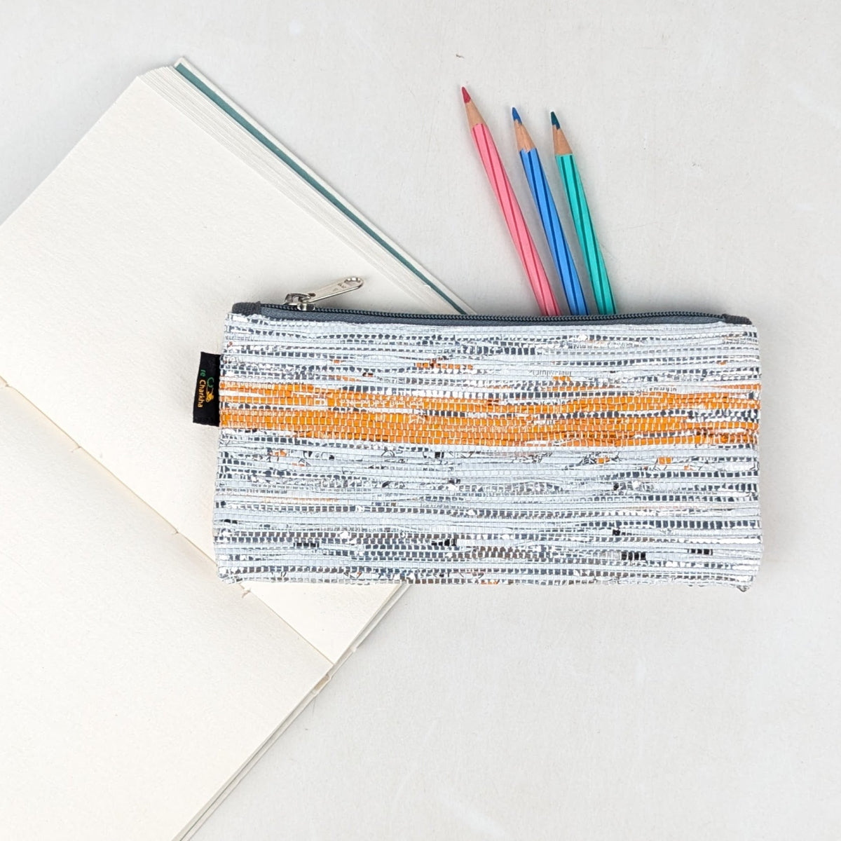 Upcycled Handcrafted Pencil Pouch (PP0726-020)