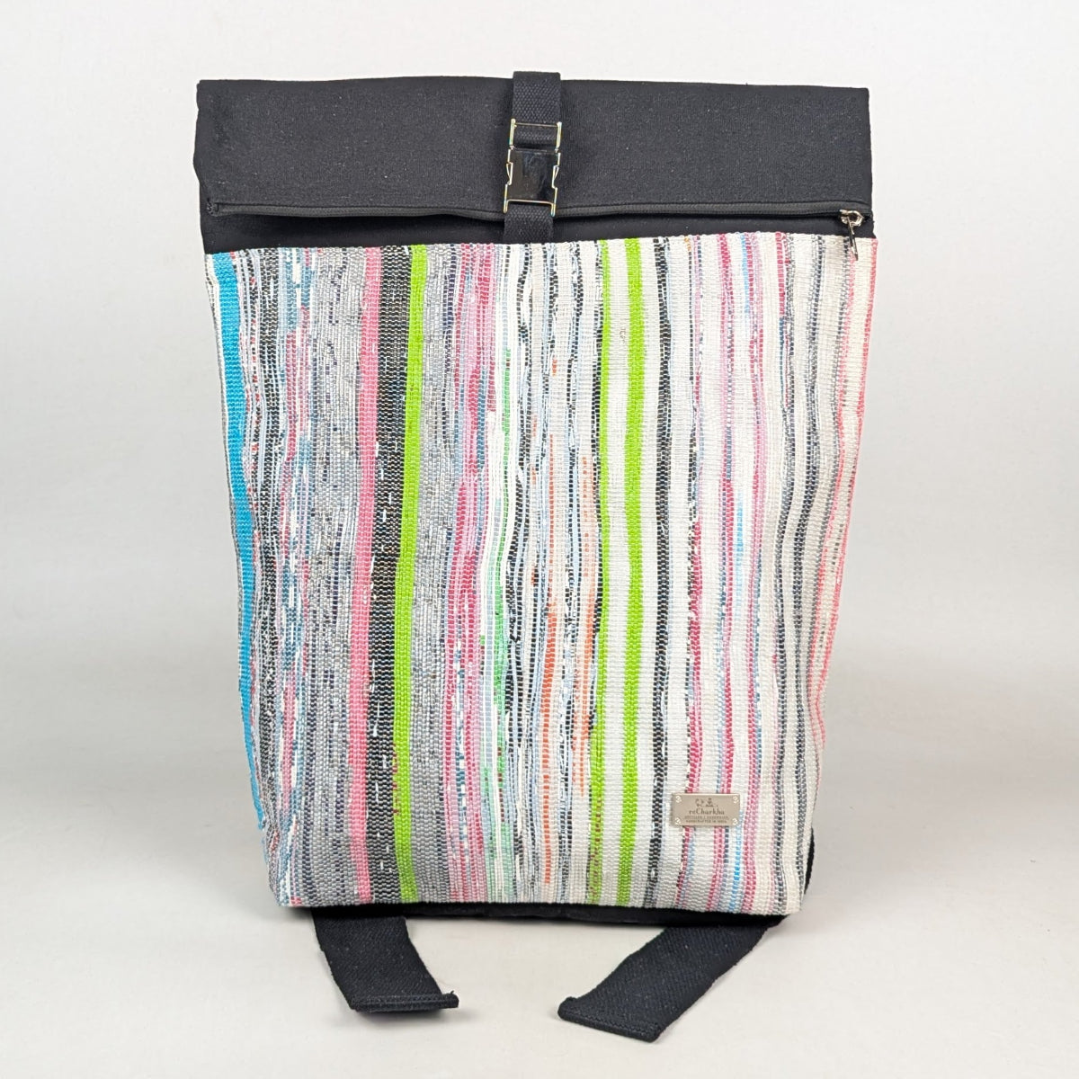 Upcycled Handcrafted Spartan Backpack (SBP0426-001) PS_W