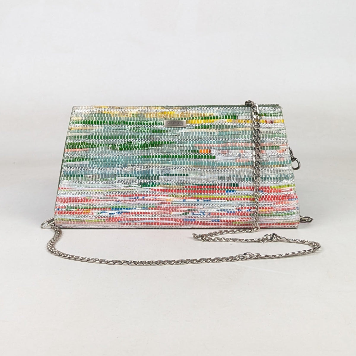 Upcycled Handcrafted Trapeze Clutch (TC0326-005)