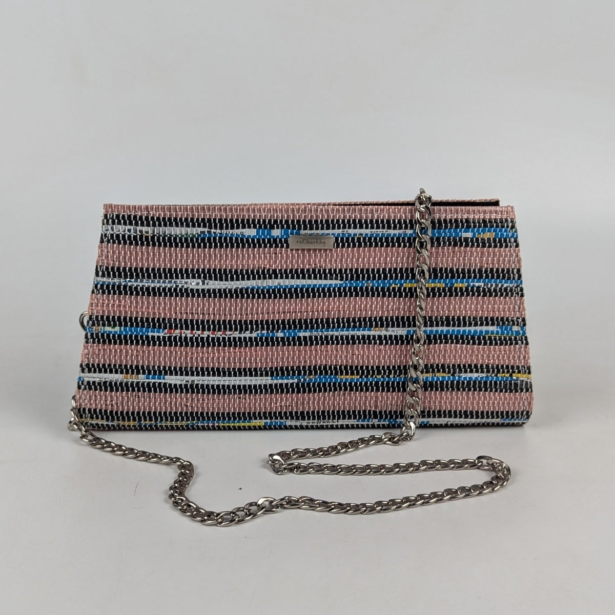 Upcycled Handcrafted Trapeze Clutch (TC0425-017) PS_W