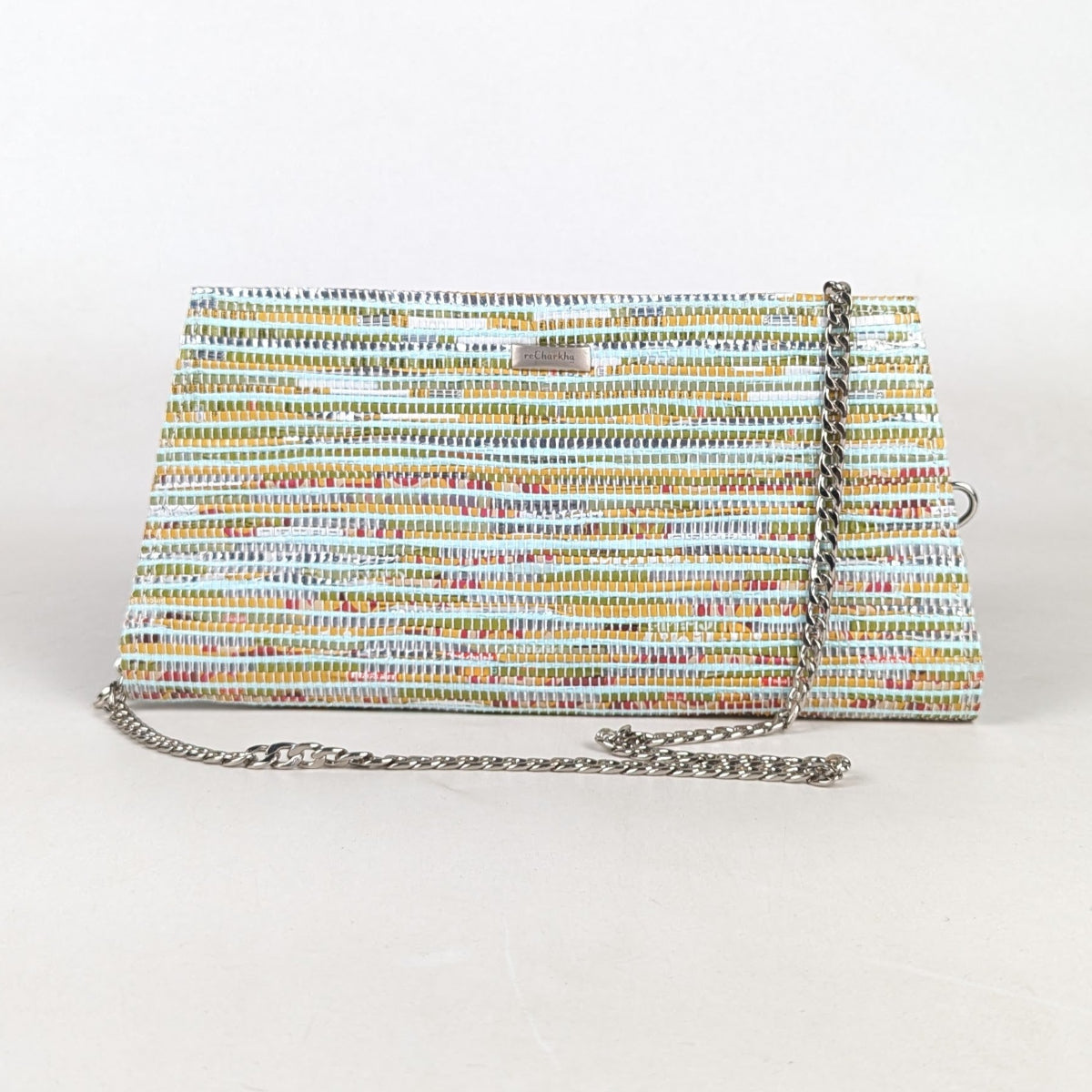 Upcycled Handcrafted Trapeze Clutch (TC0426-008)