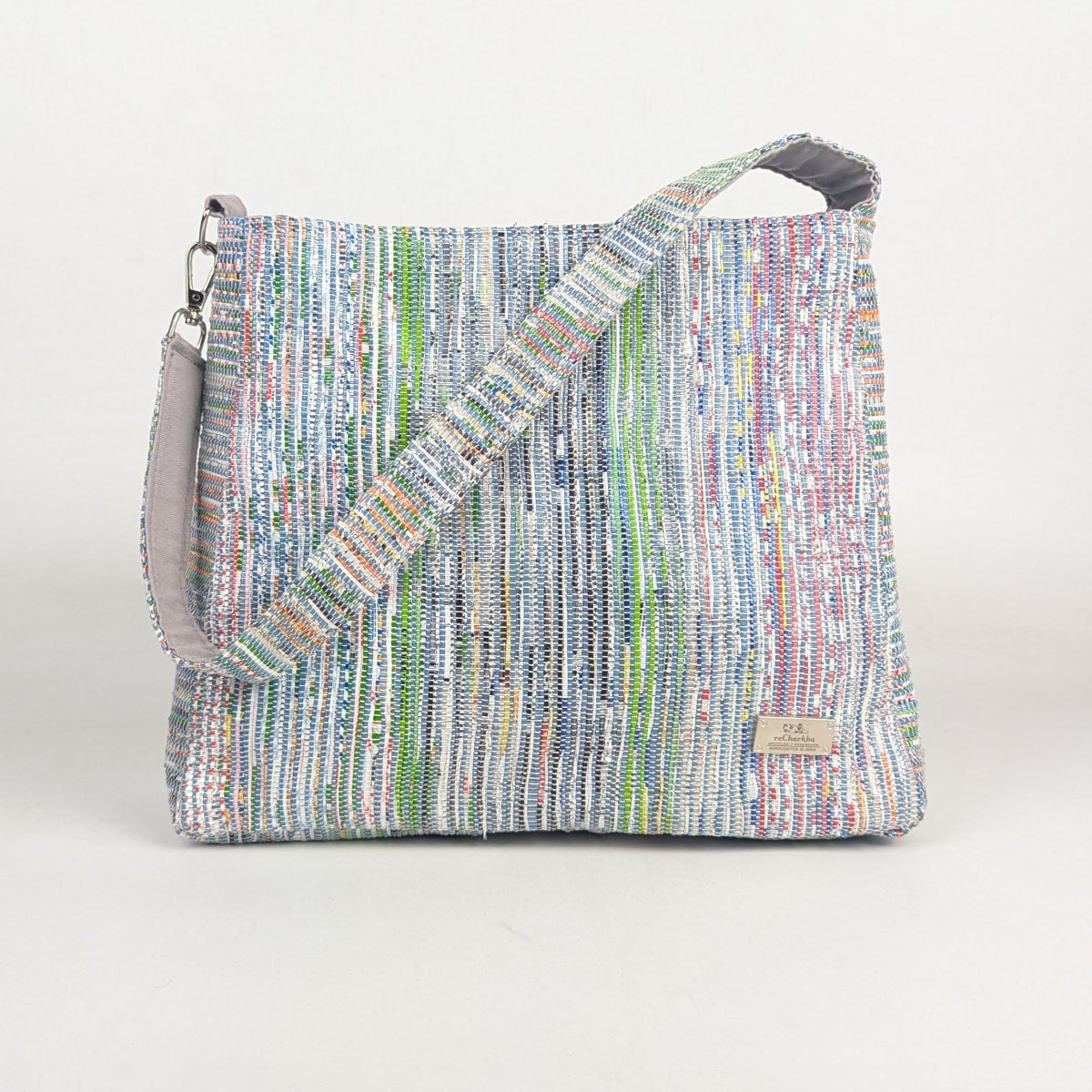 Upcycled Handcrafted Trapeze Tote (TT0126-002) PS_W