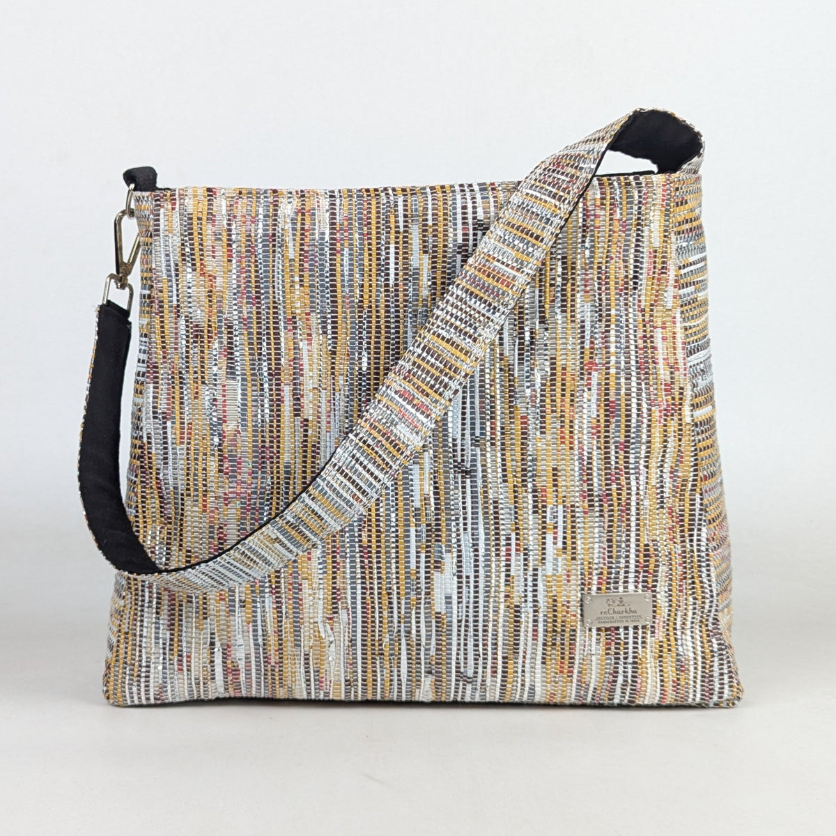 Upcycled Handcrafted Trapeze Tote (TT0126-004) PS_W