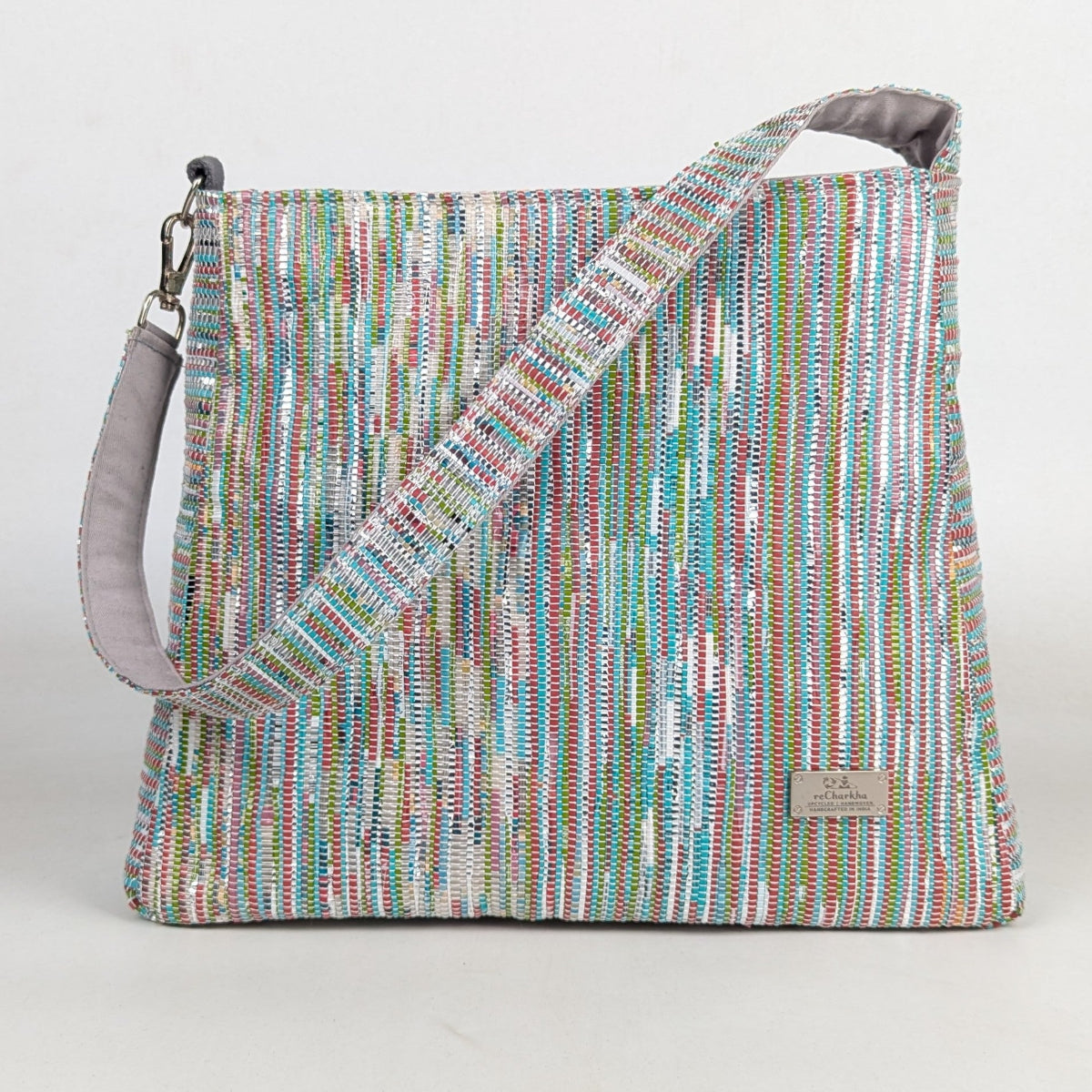 Upcycled Handcrafted Trapeze Tote (TT0126-005) PS_W