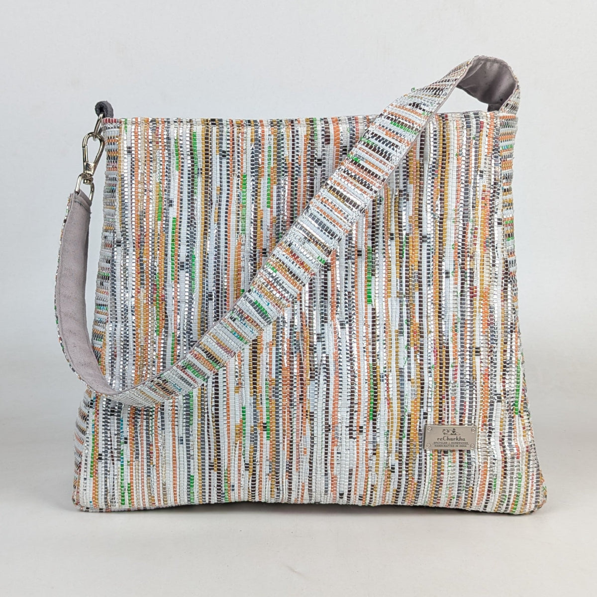 Upcycled Handcrafted Trapeze Tote (TT0126-006) PS_W