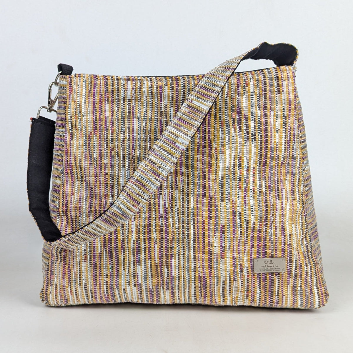 Upcycled Handcrafted Trapeze Tote (TT0126-007) PS_W