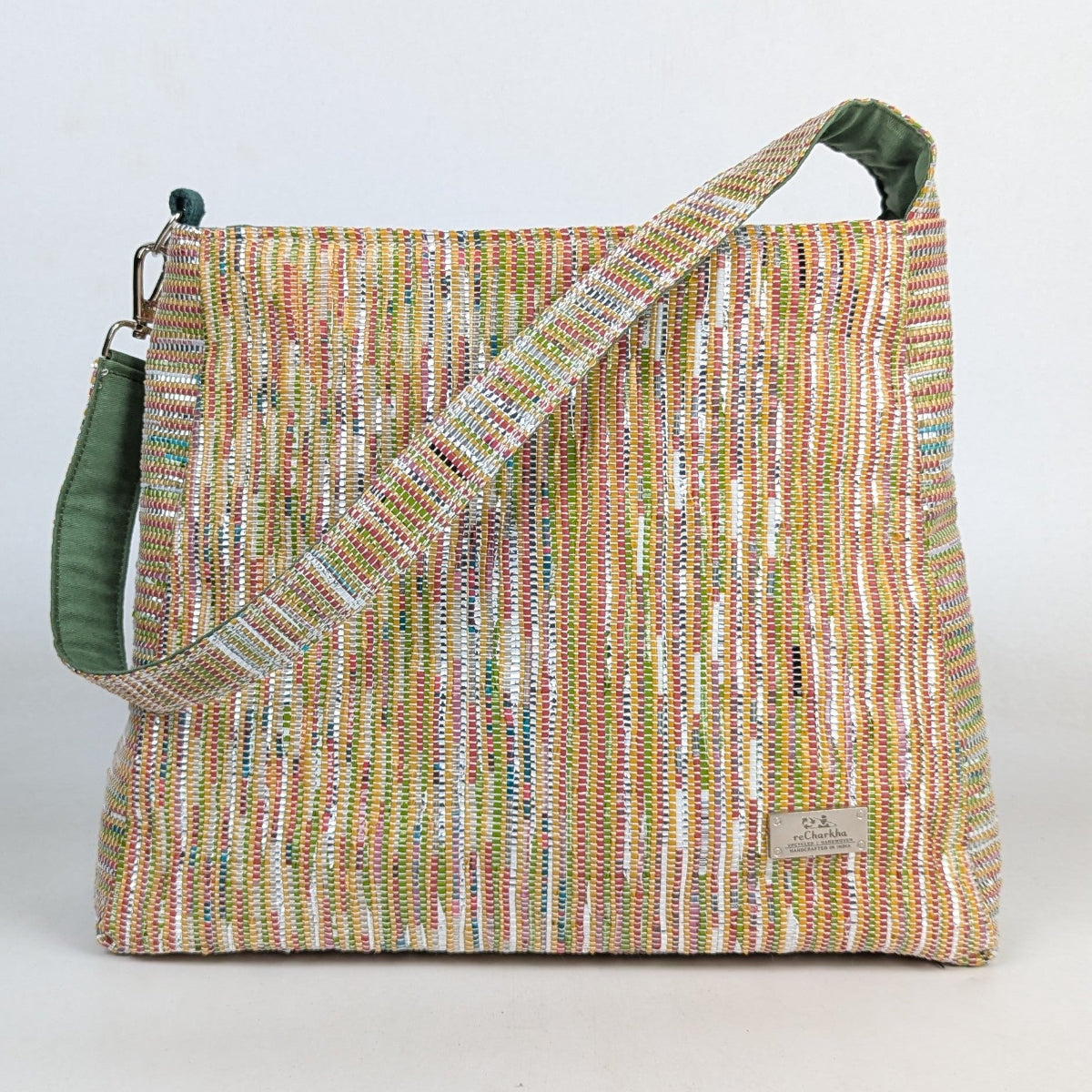 Upcycled Handcrafted Trapeze Tote (TT0126-008) PS_W