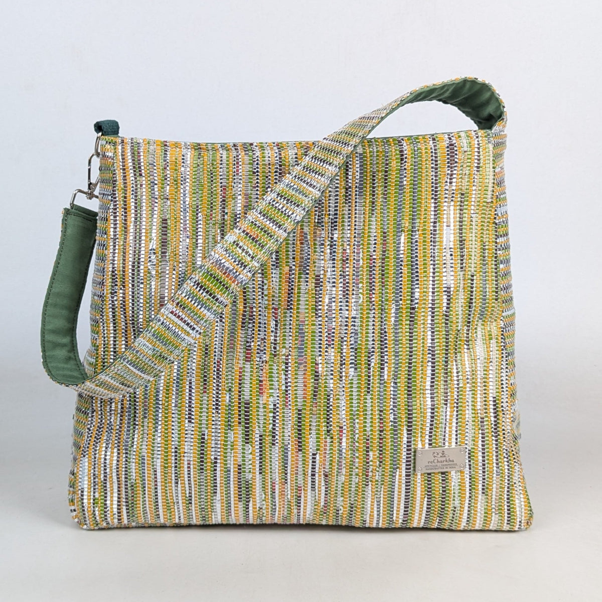 Upcycled Handcrafted Trapeze Tote (TT0126-009) PS_W