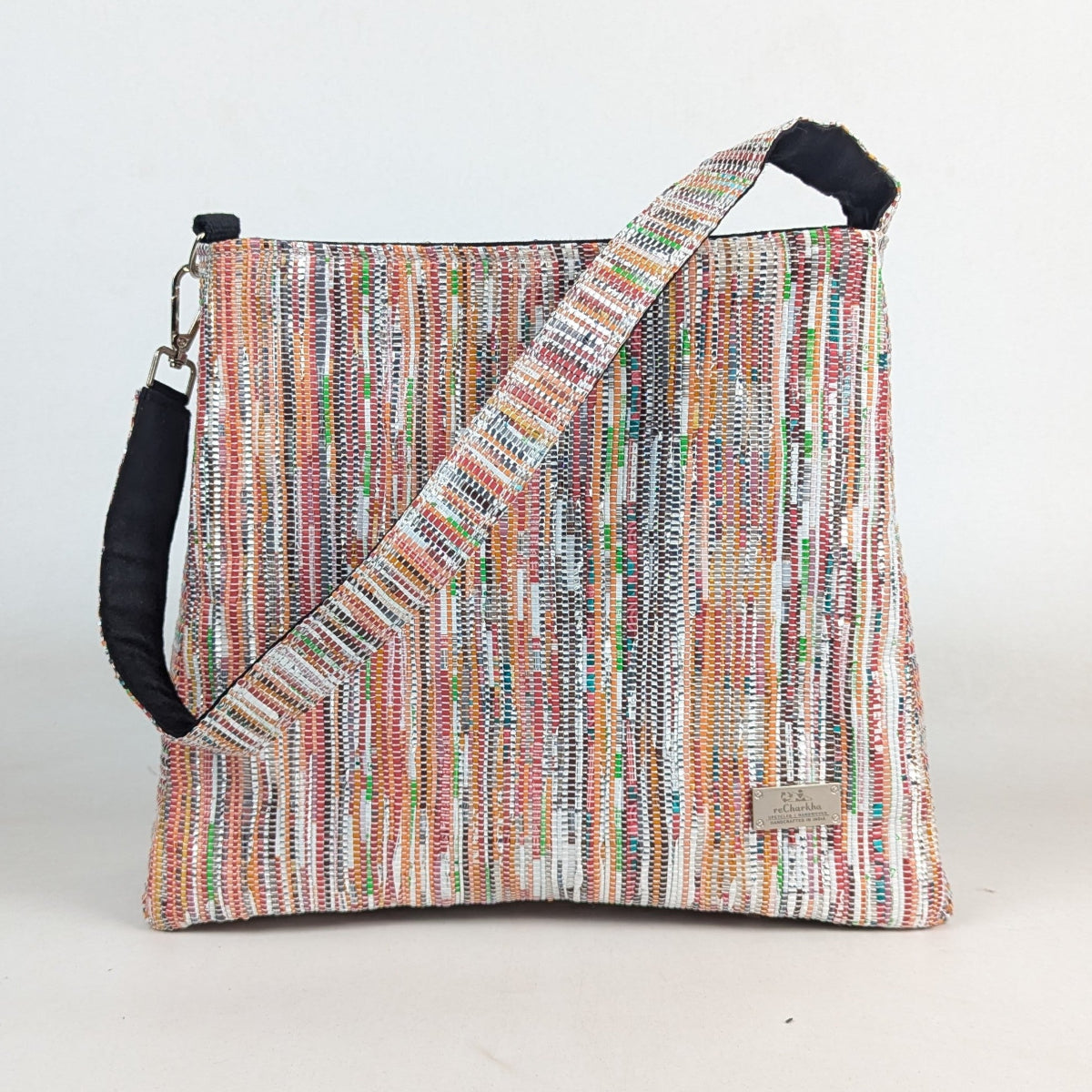 Upcycled Handcrafted Trapeze Tote (TT0126-011) PS_W