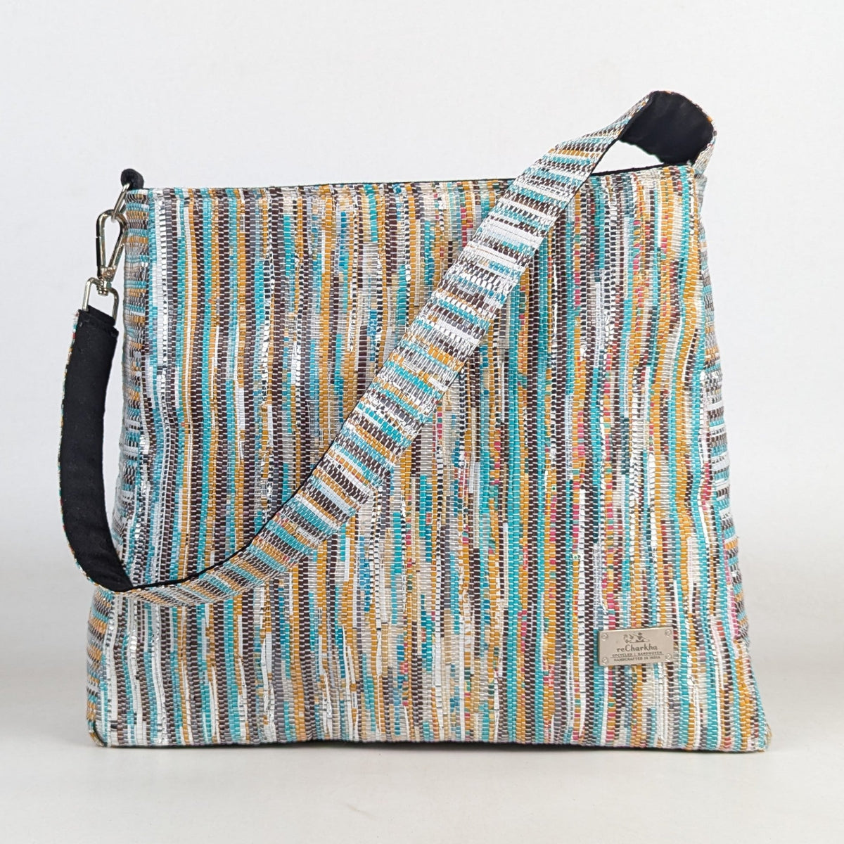 Upcycled Handcrafted Trapeze Tote (TT0126-012) PS_W