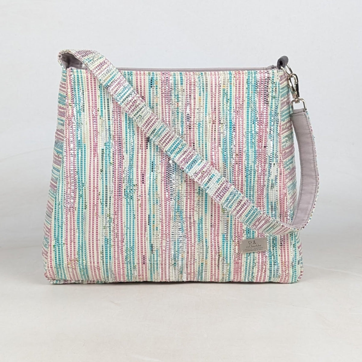 Upcycled Handcrafted Trapeze Tote (TT0726-003)