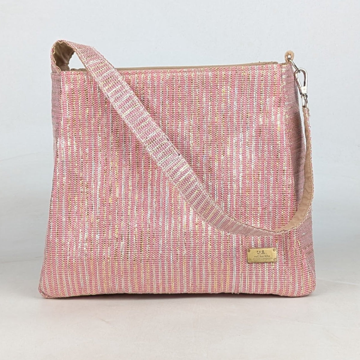 Upcycled Handcrafted Trapeze Tote (TT0726-008)