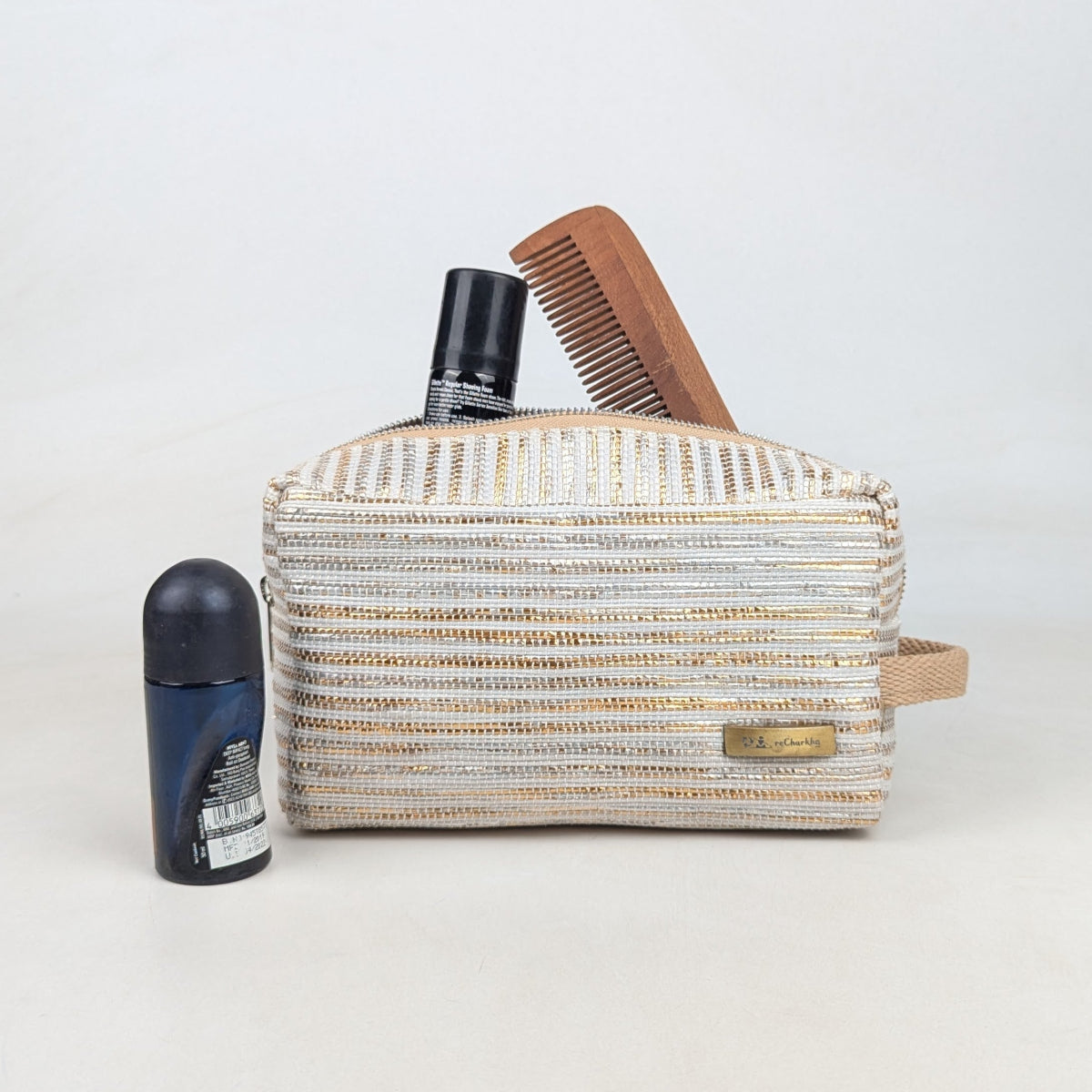 Upcycled Handcrafted Travel Pouch (TK0526-017) PS_W