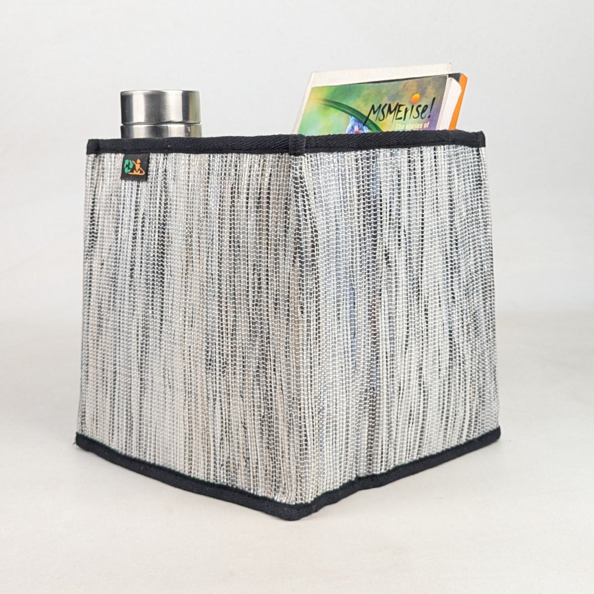 Upcycled Handwoven Collapsible Storage Basket Medium (CSBM0526-002) PS_W