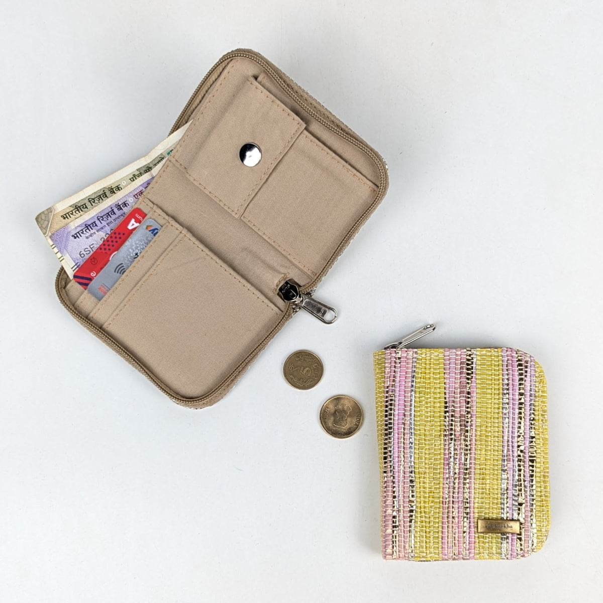 Upcycled Handwoven D Wallet (DW0326-015) PS_W