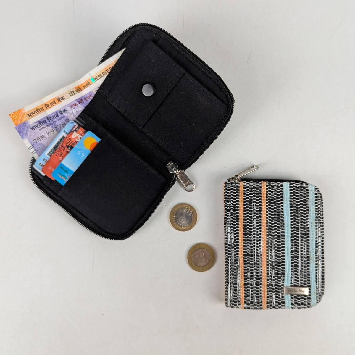 Upcycled Handwoven D Wallet (DW1025-006) PS_W
