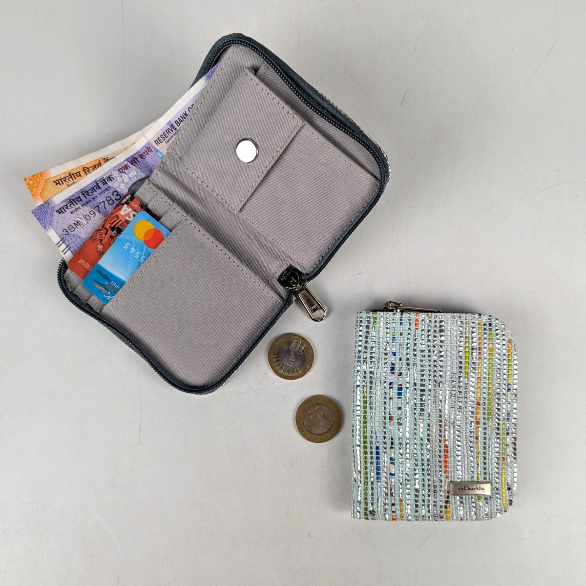 Upcycled Handwoven D Wallet (DW1025-007) PS_W