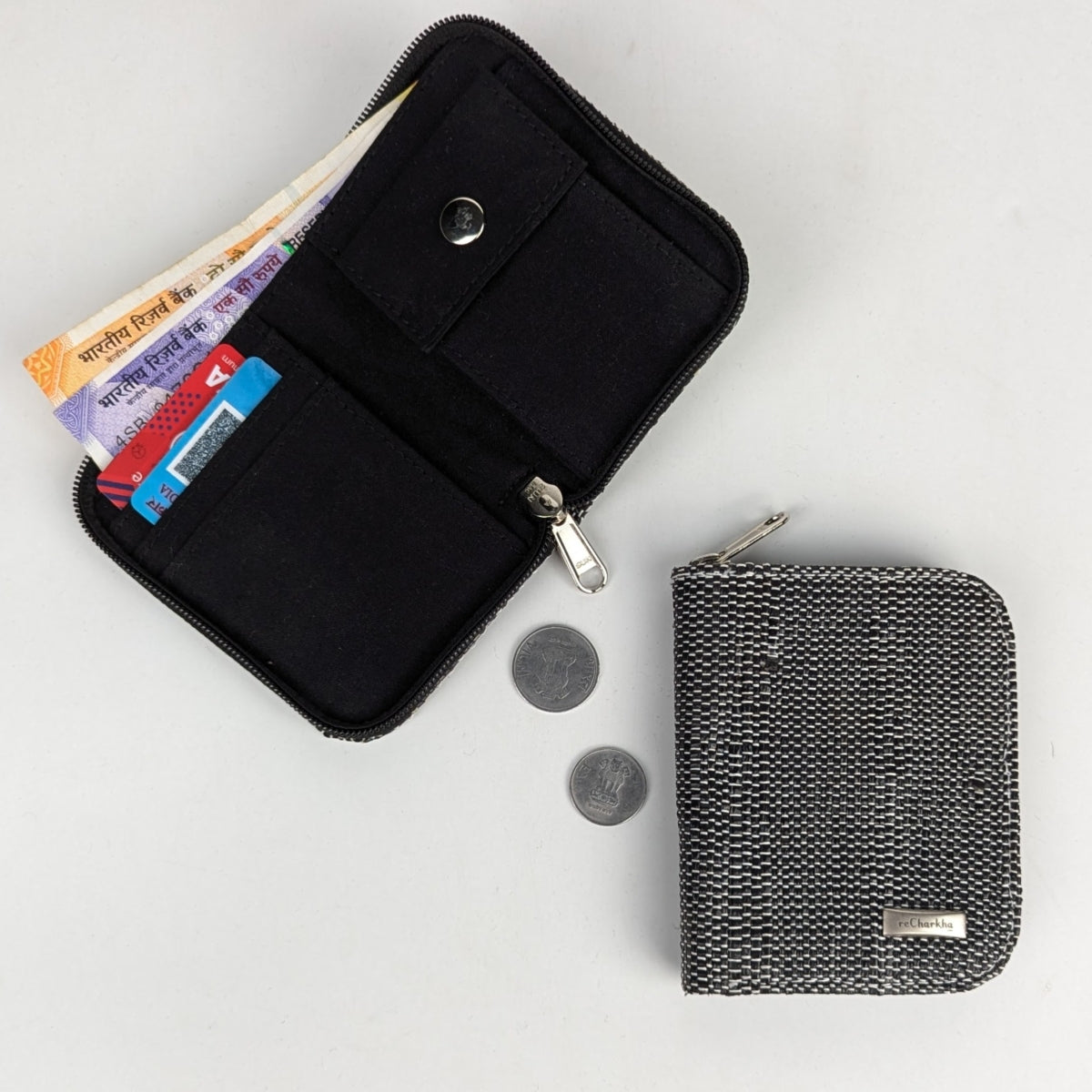 Upcycled Handwoven D Wallet (DW1225-018) PS_W