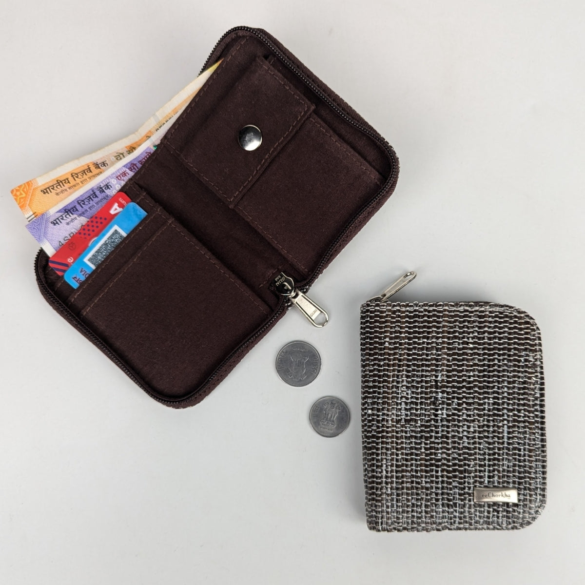 Upcycled Handwoven D Wallet (DW1225-023) PS_W