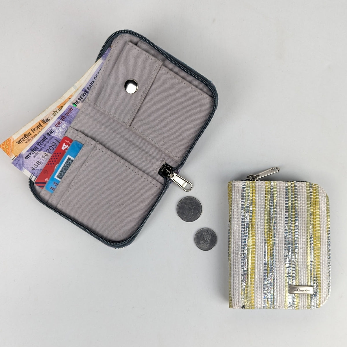 Upcycled Handwoven D Wallet (DW1225-029) PS_W