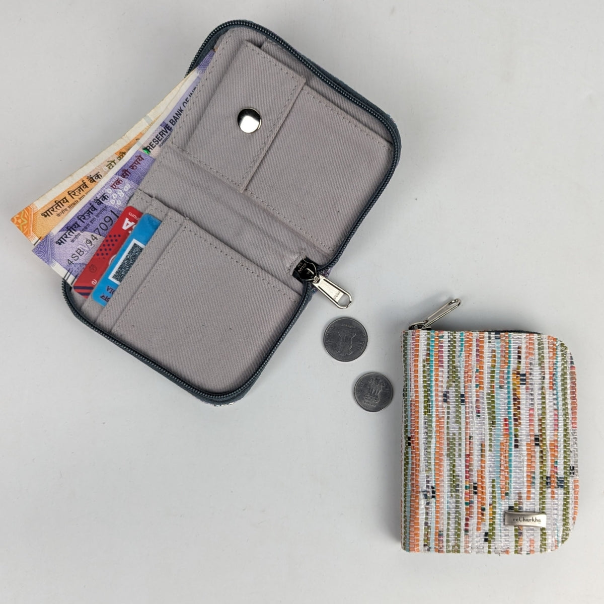 Upcycled Handwoven D Wallet (DW1225-030) PS_W