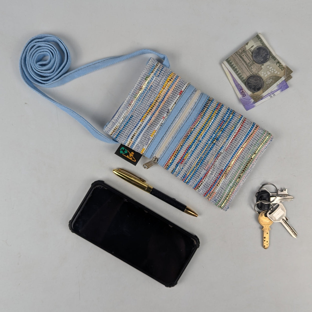 Upcycled Handwoven Mobile Sling (MSL0525-010) PS_W
