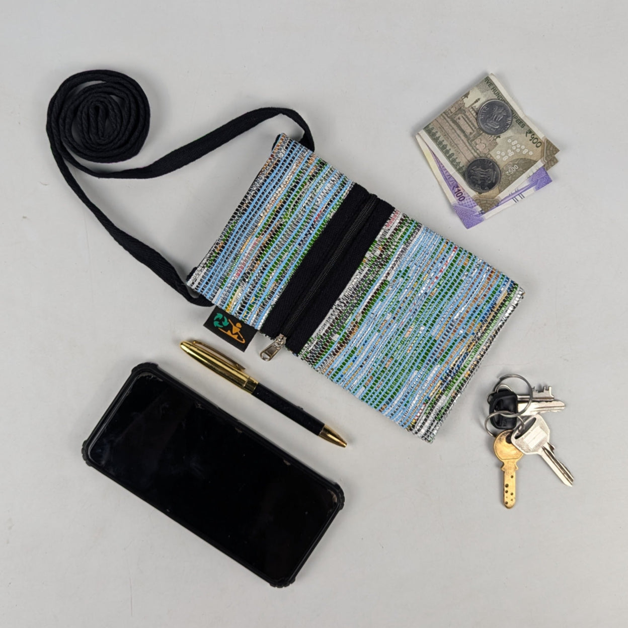 Upcycled Handwoven Mobile Sling (MSL0525-003) PS_W