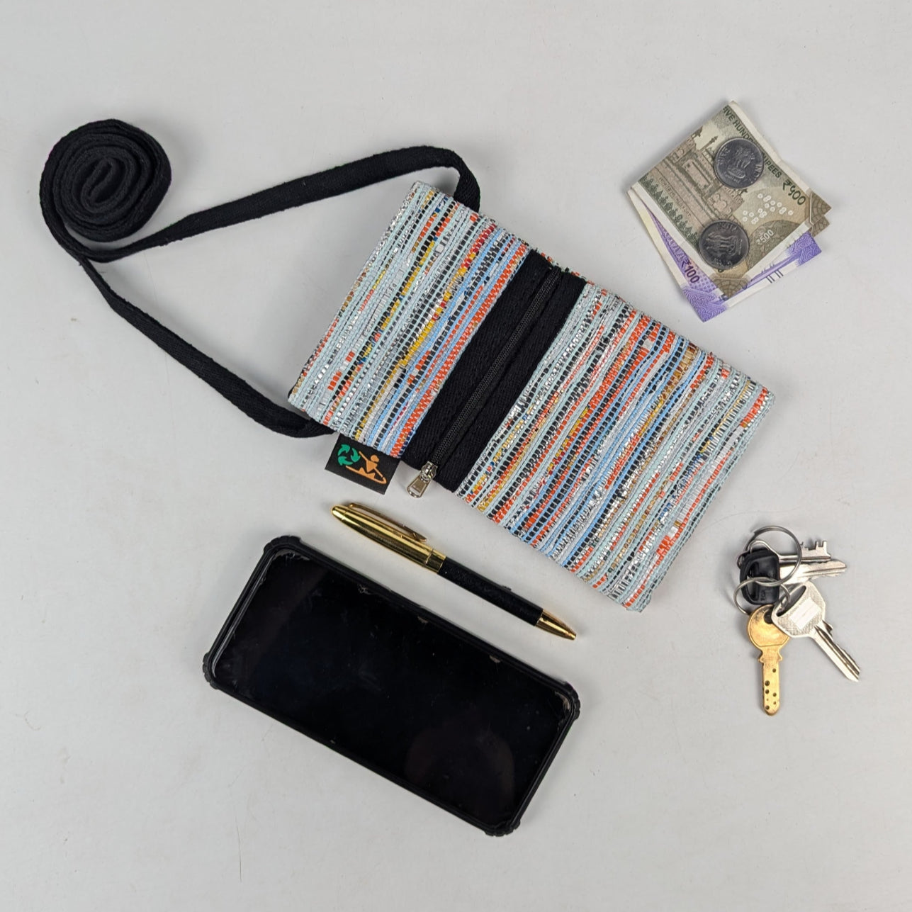 Upcycled Handwoven Mobile Sling (MSL0525-008) PS_W