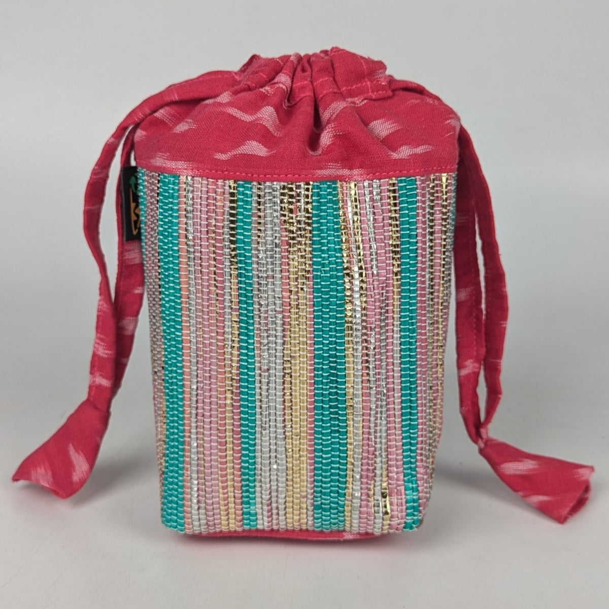Upcycled Handwoven Potli Bag (P0925-006) PS_W