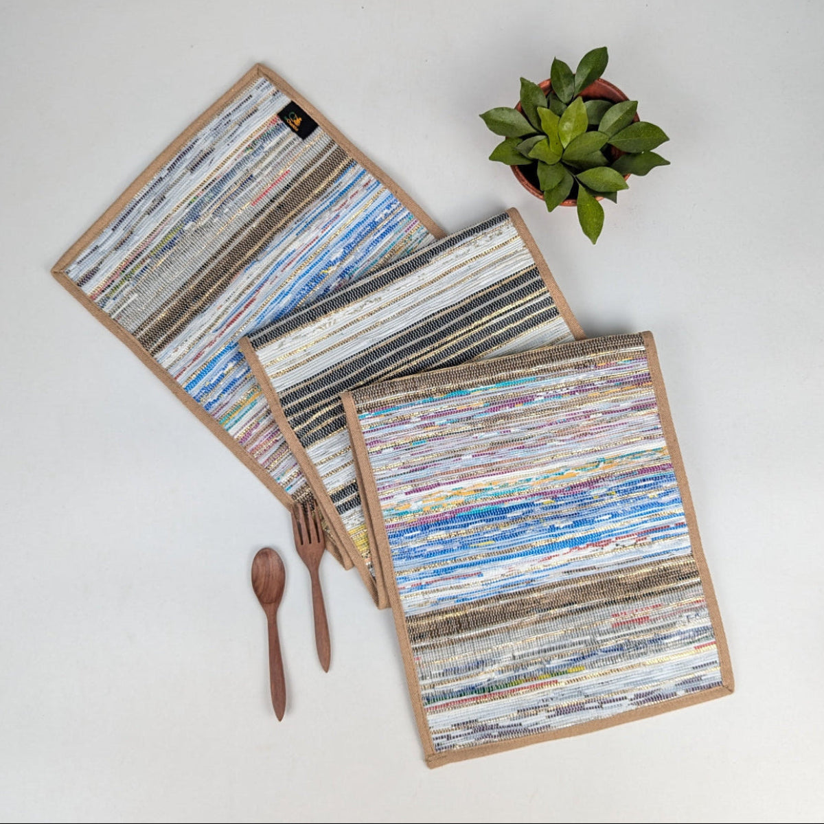 Upcycled Handwoven Table Runner (TR0126-008) PS_W