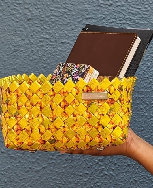 Upcycled Origami Basketry Deco Organizer (BDO0524-004) PS_W