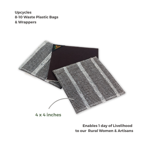 Upcycled Handcrafted Coaster (C1025-025) PS_W