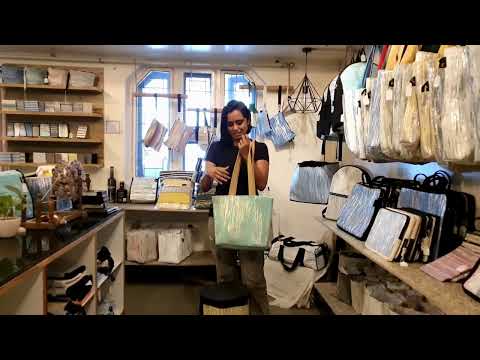 Upcycled Handcrafted Designer Shopper Tote (DST1025-001) PS_W