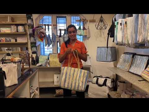 Upcycled Handcrafted Designer Office Tote (OTD0925-004) PS_W