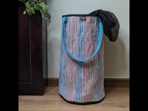 Upcycled Handwoven Laundry Bag (LBG0424-010)