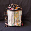 Yellow , Silver and White with Black Ikat Potli Bag (P0124-101) MS_W
