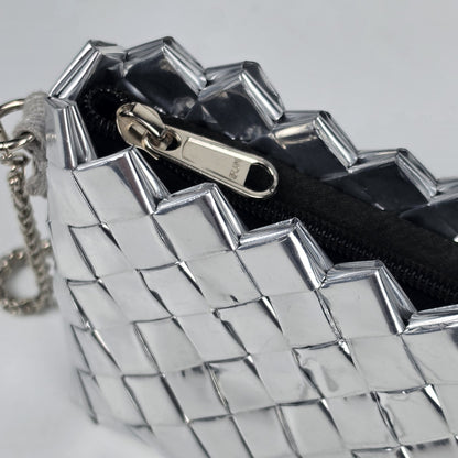 Upcycled Origami Silver Clutch Sling (OSCS1026-001)