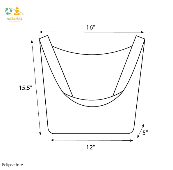 Upcycled Handcrafted Eclipse Jhola Tote (EJ0426-002) PS_W