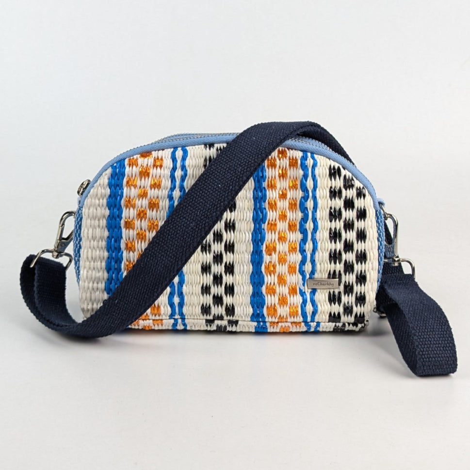 Aztec Pattern Upcycled Handwoven Designer Taco Sling (TSLD0225-004) PS_W