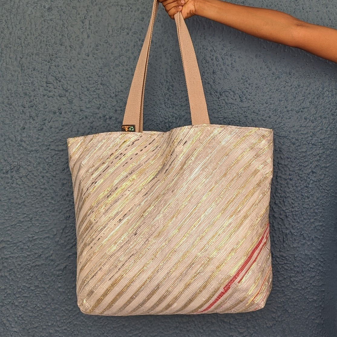 Upcycled Handwoven Beach Bag (BB0424-020) MS_W