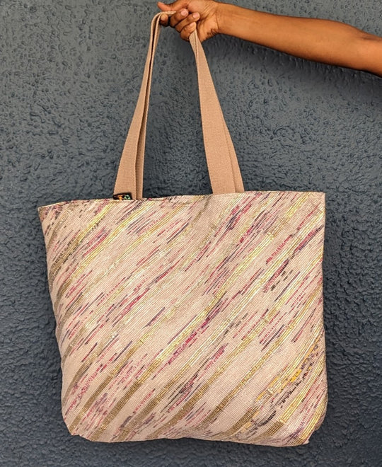 Upcycled Handwoven Beach Bag (BB0424-021) MS_W